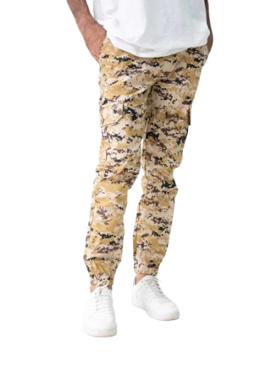 Cargora Men's Camouflage Cotton Cargo Pants