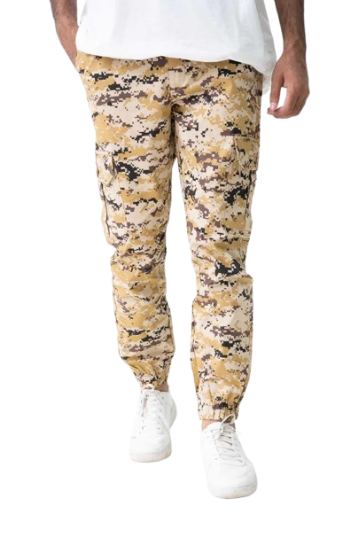 Cargora Men's Camouflage Cotton Cargo Pants