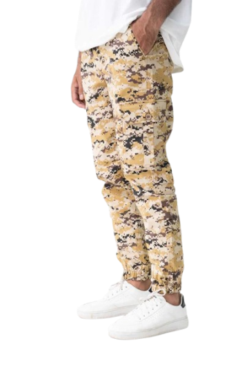 Cargora Men's Camouflage Cotton Cargo Pants