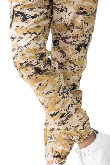 Cargora Men's Camouflage Cotton Cargo Pants