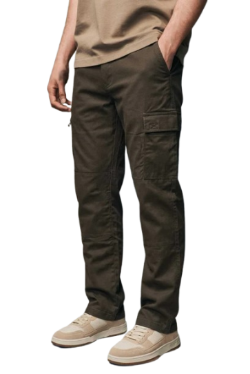Cargora Men's Straight Fit Cotton Cargo Pants